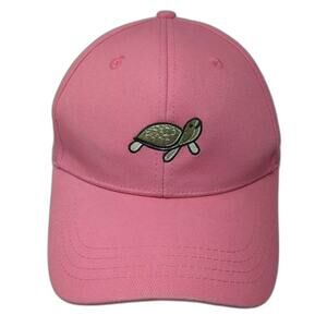 The Westin Bora Bora Resort Pink Green Baseball Cap Turtle OS Slideback Hat